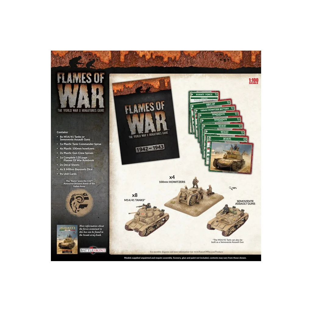 Flames of War - Lorenzo's Rams Italian Army Deal