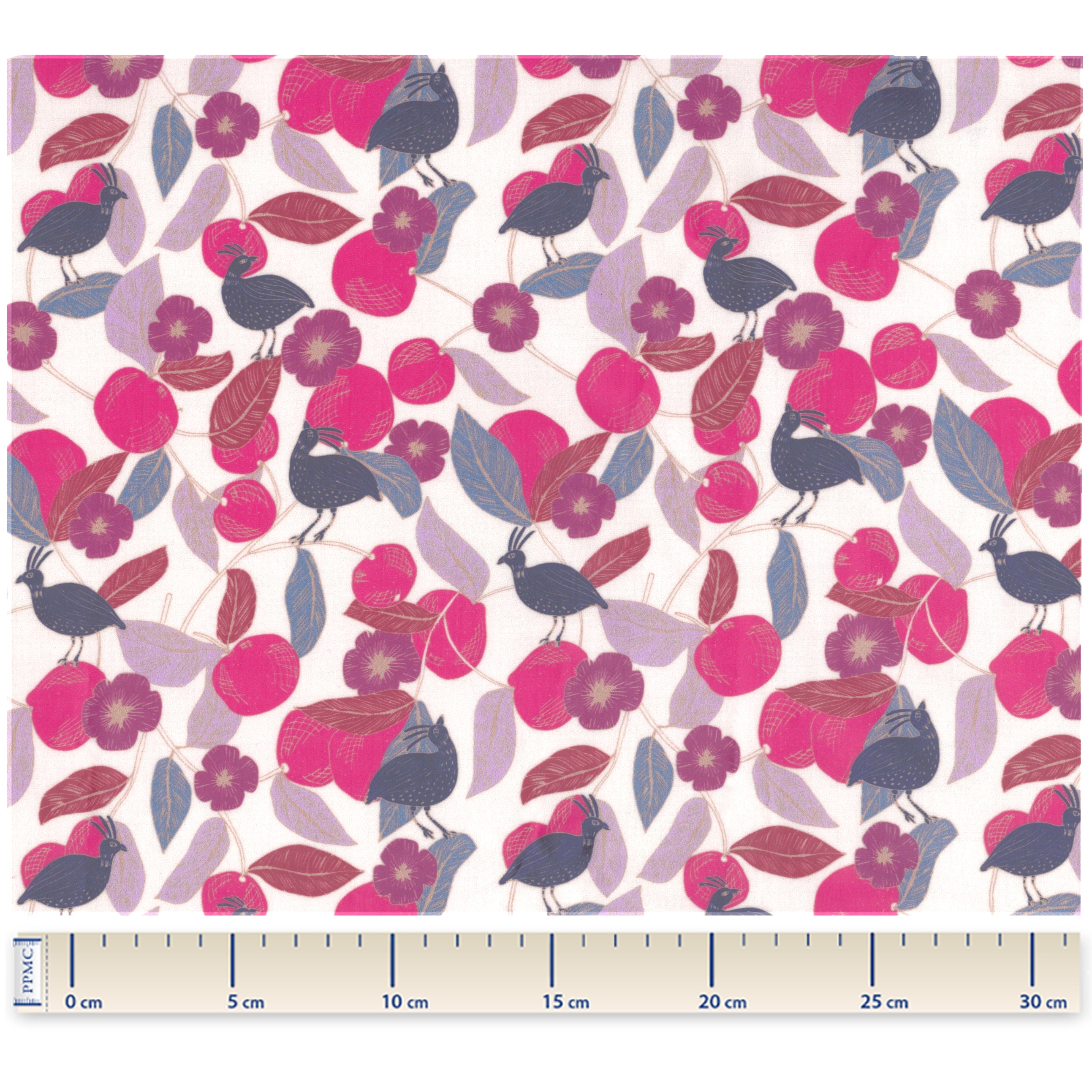 Coupon Tissu Enduit De 35Cm Ex2302 Mandarina Fuchsia