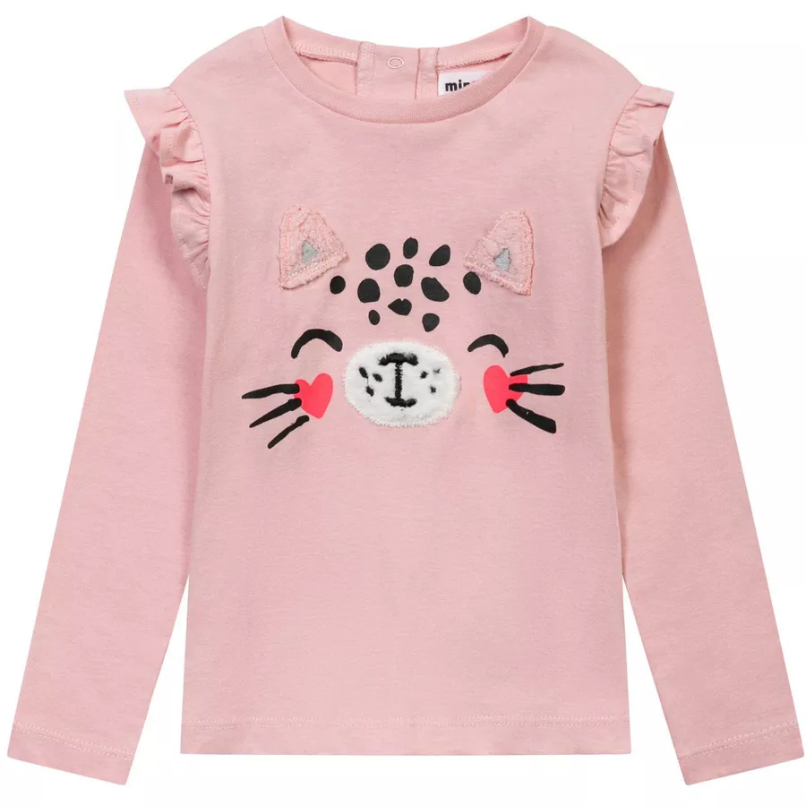 MINOTI Longsleeve und Leggings im Set RosaCremeweiß