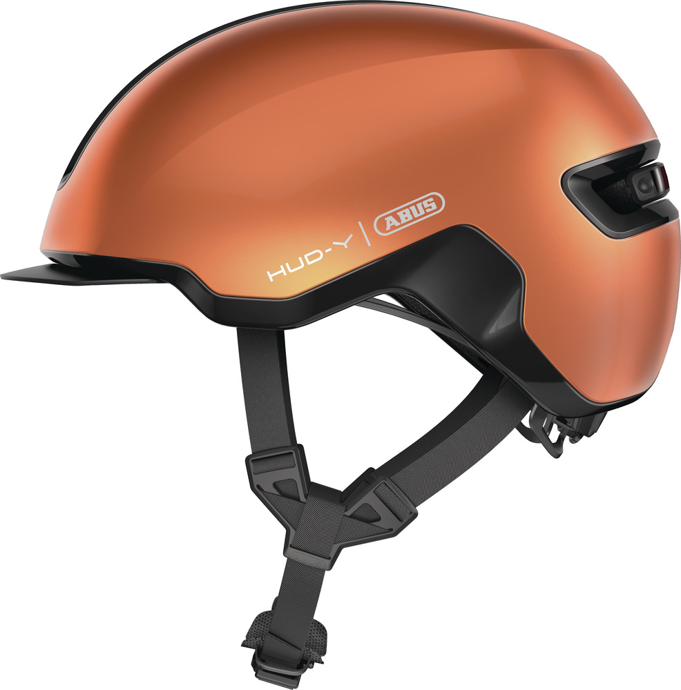 ABUS HUD-Y cykelhjelm LED Goldfish Orange