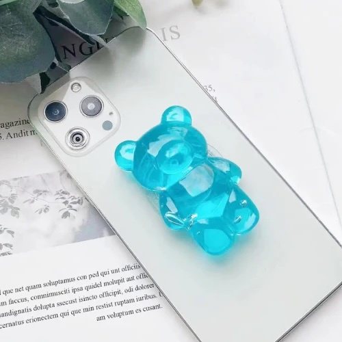 Sticky Bestie Jelly Bear Popsocket Turquoise 1pcs