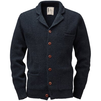 Herren-Strickjacke, Dunkelblau