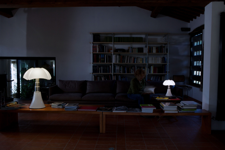 Martinelli Luce Pipistrello vloer- en tafellamp retrofit wit