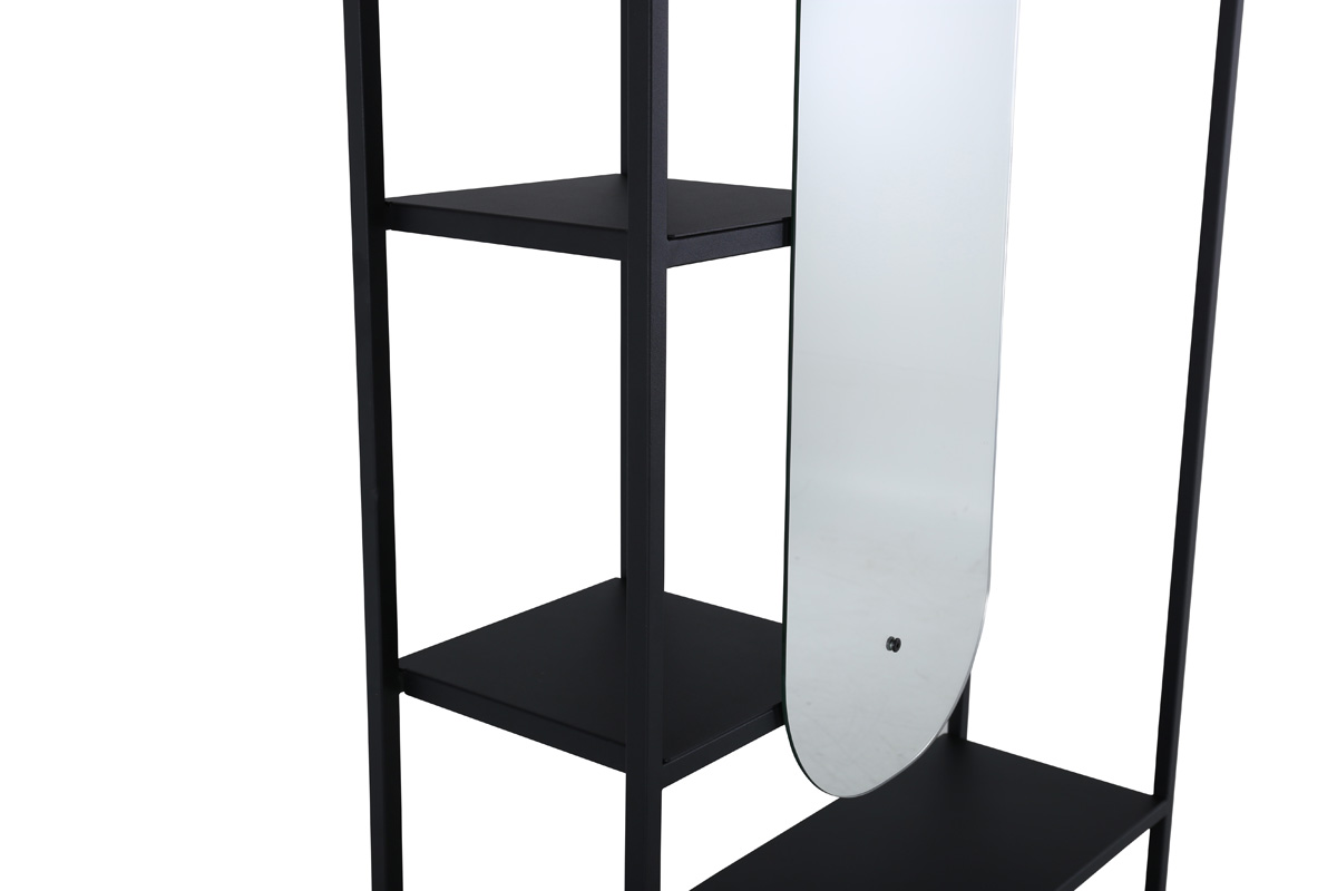 Metalen kledingrek Jonny - 100 x 200 cm Zwart