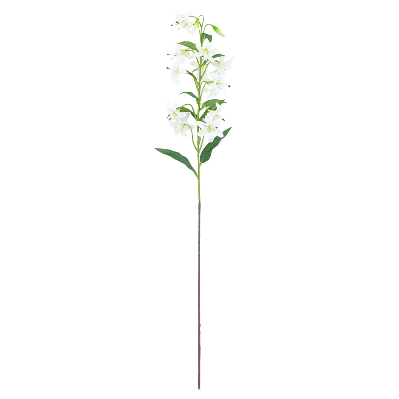 Branche de lys artificielle crème