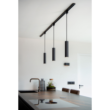 Lucide 1-fase hanglamp voor railsysteem Track Floris 50W zwart