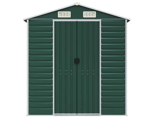 VIDAXL - Abri de jardin vert 191x895x198 cm acier galvanisé
