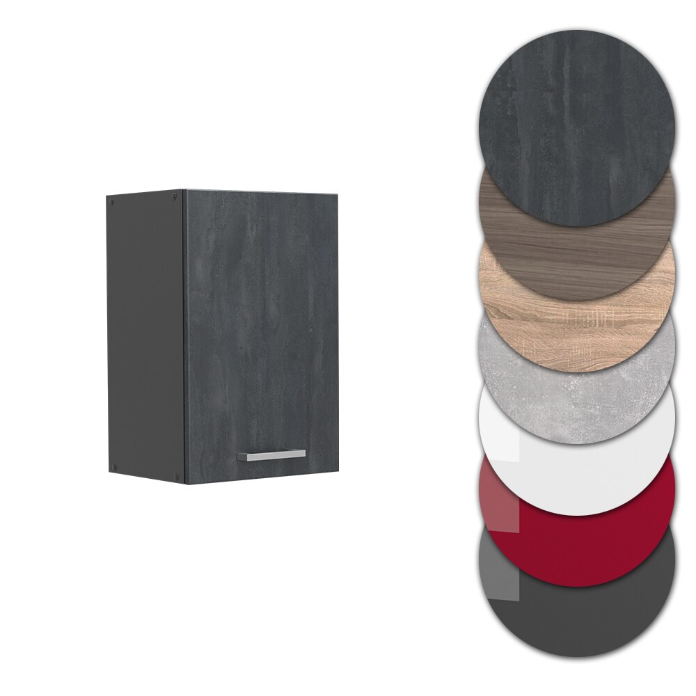 Vicco Hängeschrank R-Line Schwarz Beton Anthrazit 40 cm