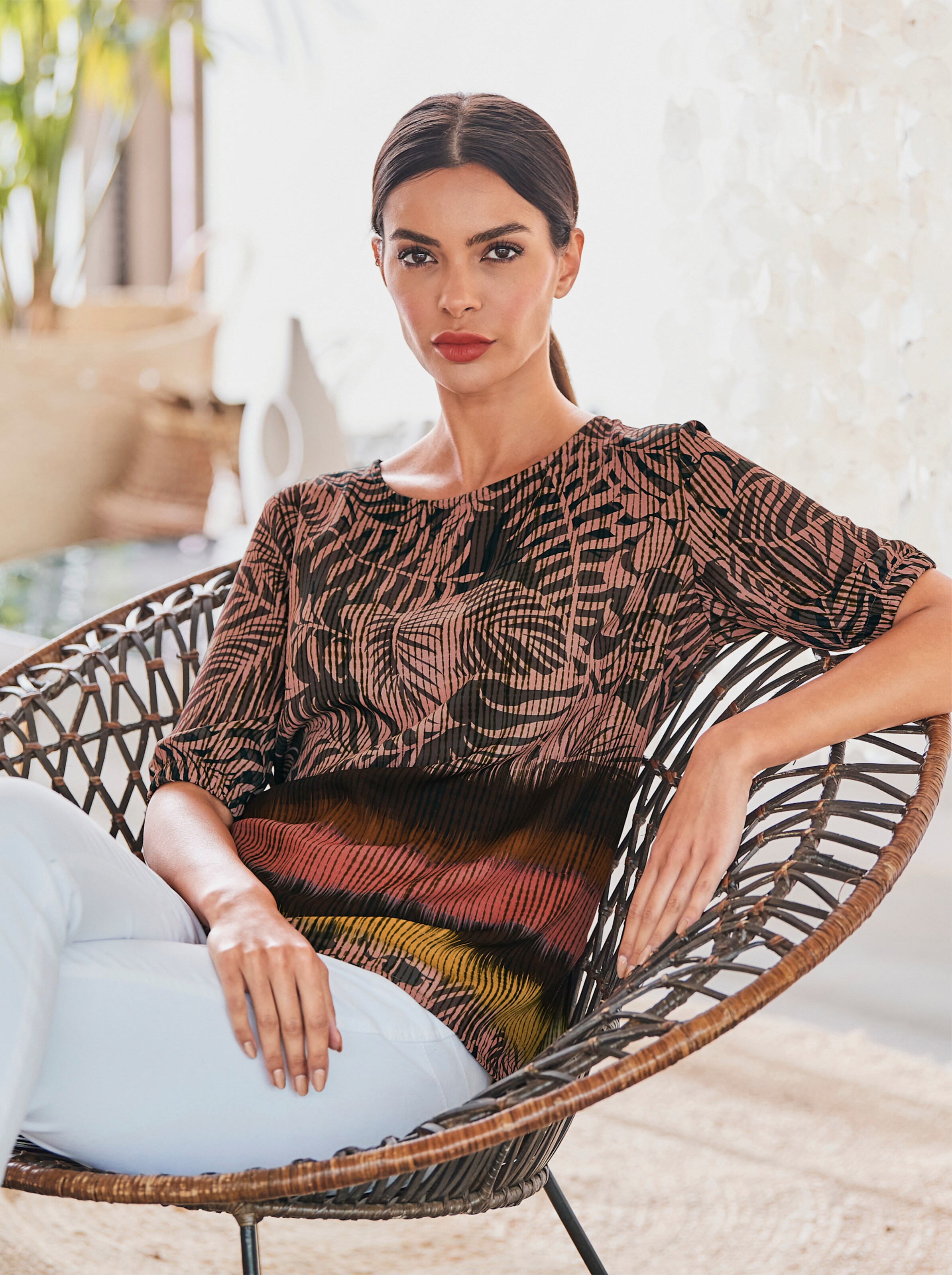Druckbluse