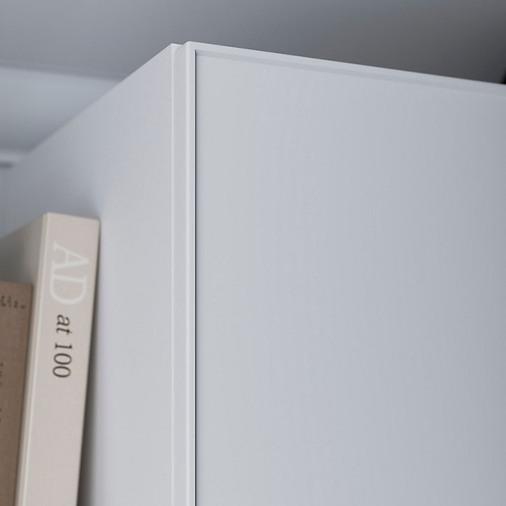 Porte battante blanche mate GoodHome Atomia H 74,7 x L. 37,2 cm