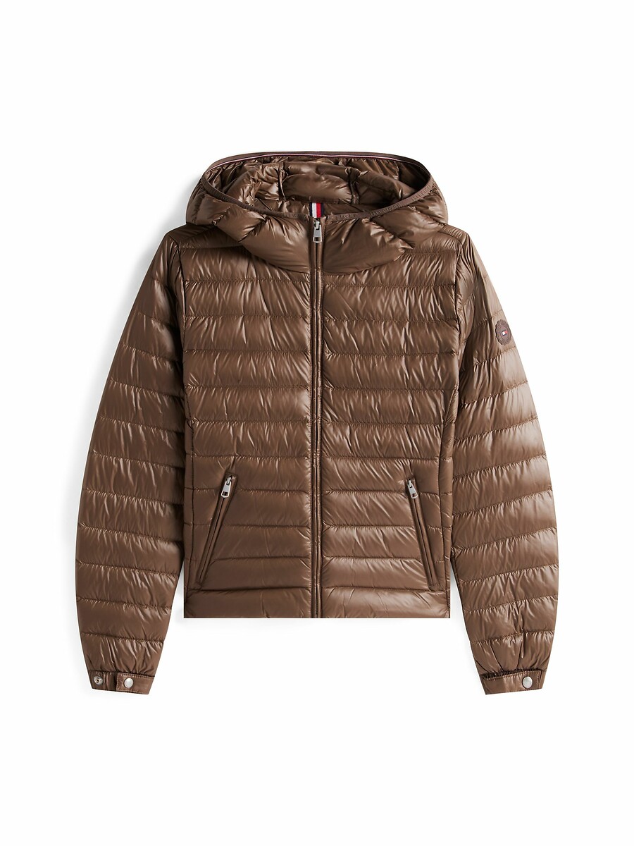 TOMMY HILFIGER<br>Jaqueta acolchoada com mangas compridas e capuz
