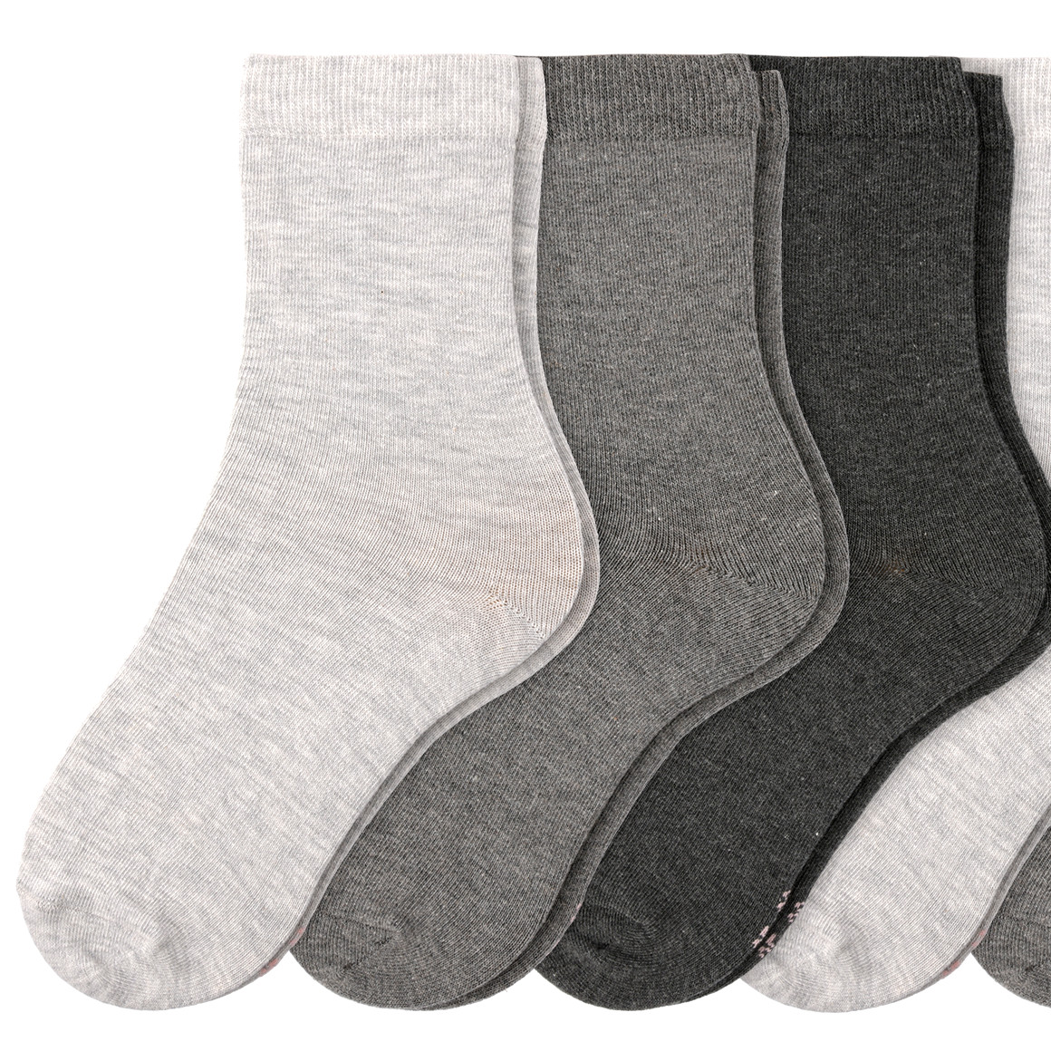 Gina Benotti 6 Paar Damen Socken im Set dunkelgrau / grau / hellgrau