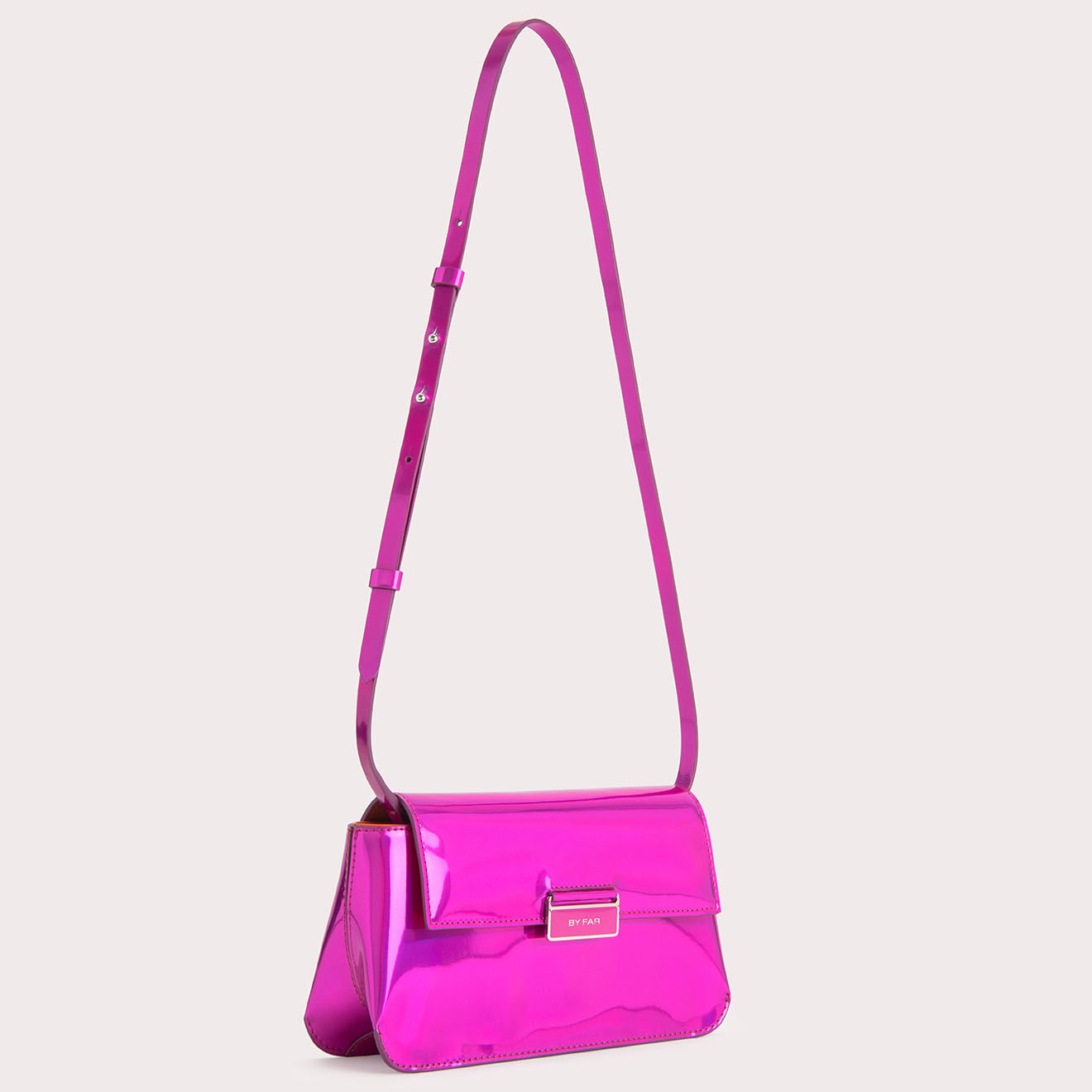 By Far Sac à main Tilda Pochette fuchsia -  11x22x5.5 cm