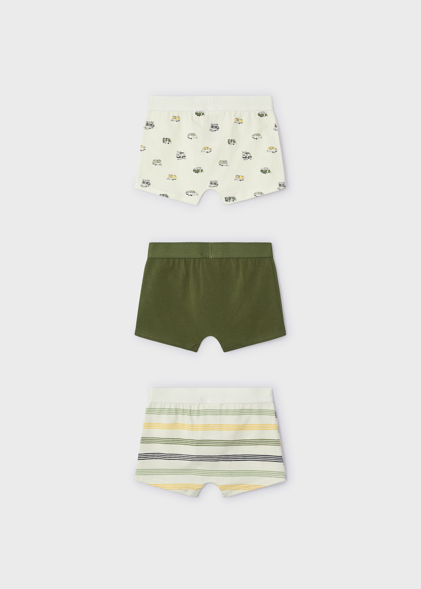 Conjunto de 3 cuecas boxer infantis Sol