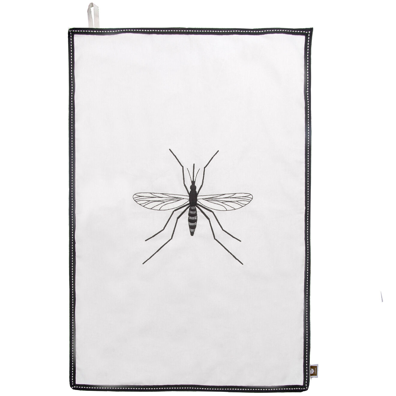 Febronie 2 Torchons en Coton Mosquito noir - 50x75 cm