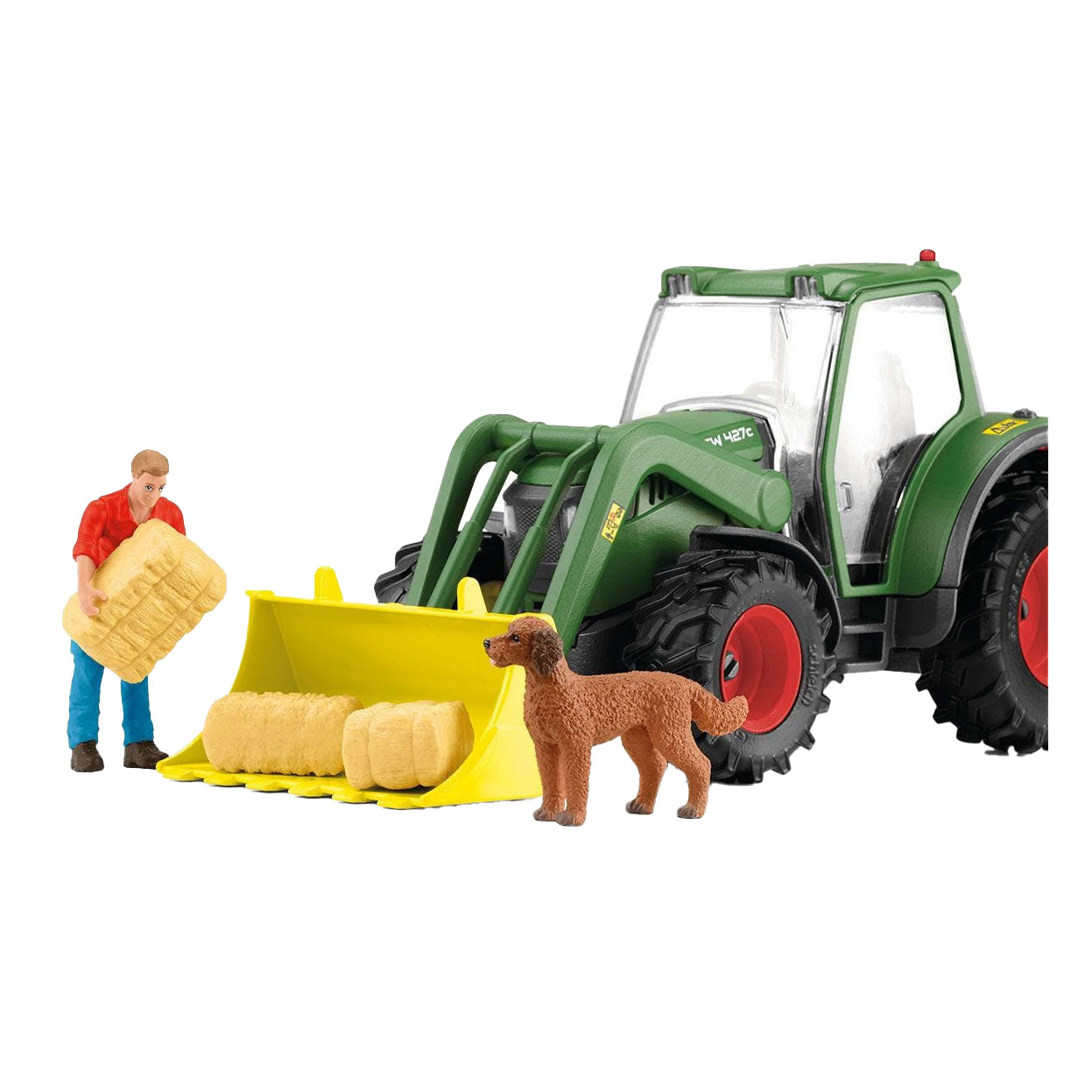 schleich FARM WORLD Tractor met Aanhanger 42608