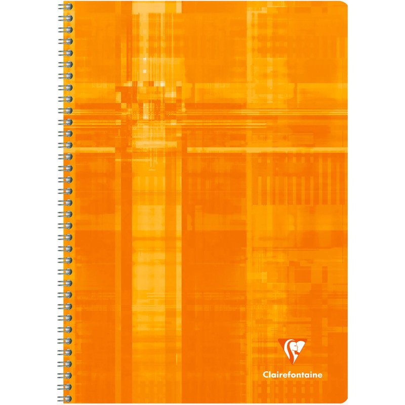 Cahier spirale 21 x 29,7 cm quadrillé 4 x 8 mm 100 pages Clairefontaine