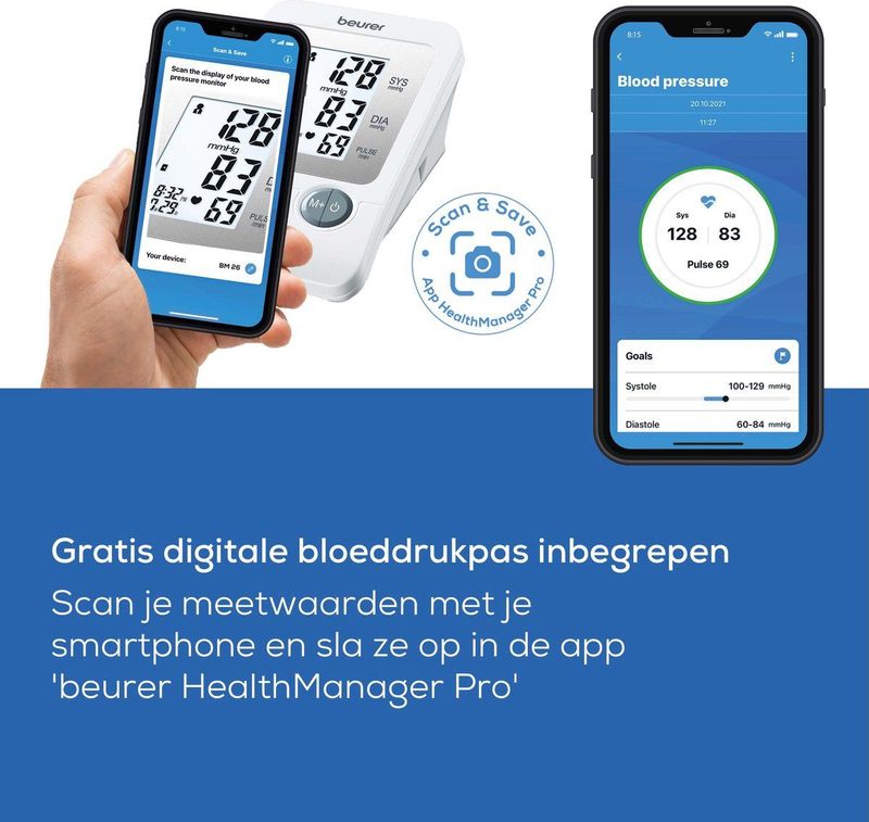 Beurer - BM 26 - Bovenarm Bloeddrukmeter - Medisch Gecertificeerd - 4 Gebruikers