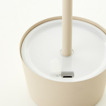 Brilliant USB oplaadbare tafellamp Jona 2W grijs