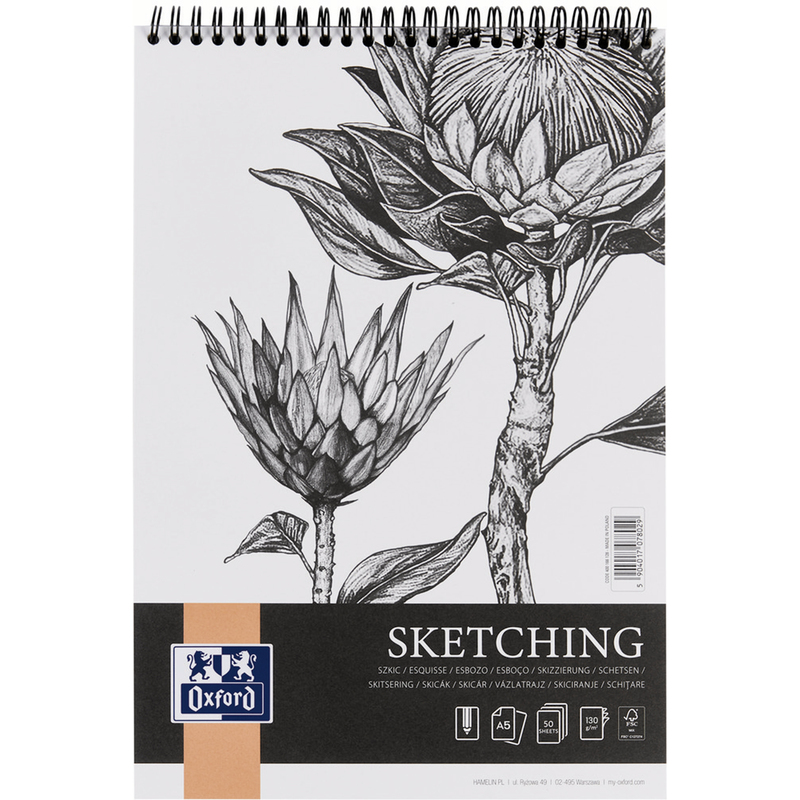 Oxford Art Skizzenblock, A5, blanco
