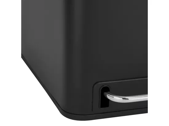Poubelle à pédale 54L en inox