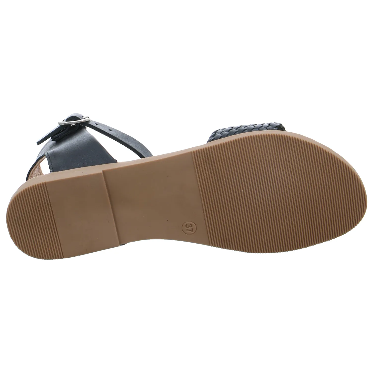 SCHUHENGEL Sandalette Schwarz Leder