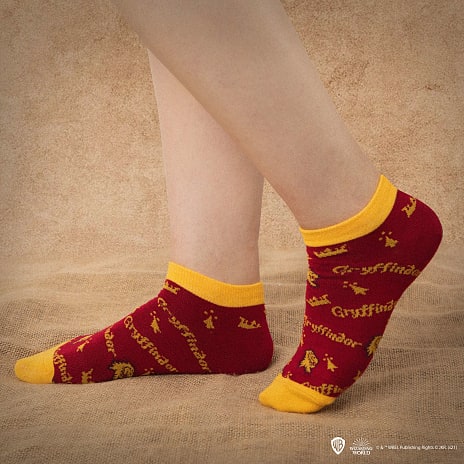 Harry Potter Gryffindor sokkesæt m. 3 par ankelsokker - børn