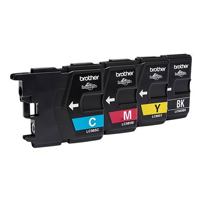 Brother LC985 - Pack de 4 - noir, cyan, magenta, jaune - cartouche d'encre originale