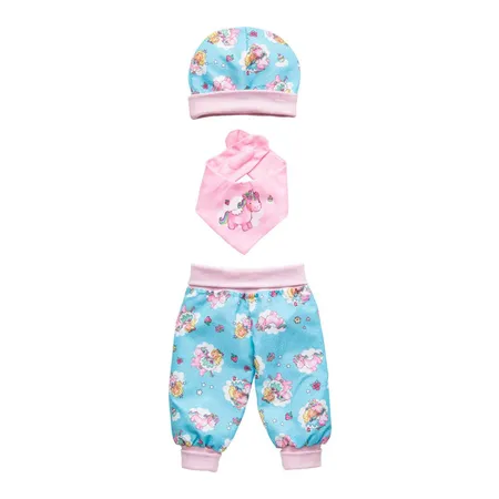 Heless Baby-Outfit für Puppen, Einhorn Emil und Fee Emma, 3-teilig, Größe 35 - 45 cm