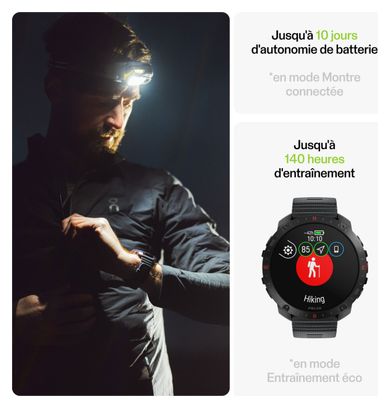 Montre GPS Polar Grit X2 Pro Noir Night   Ceinture Cardiaque H10