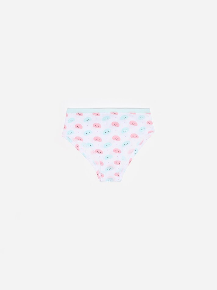 Pacote com 7 calcinhas hipster estampadas - Cores variadas