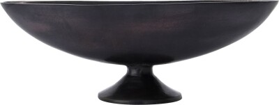 House Doctor - Skål Med Fod - Foy - Bruneret Messing - 45X15 CM