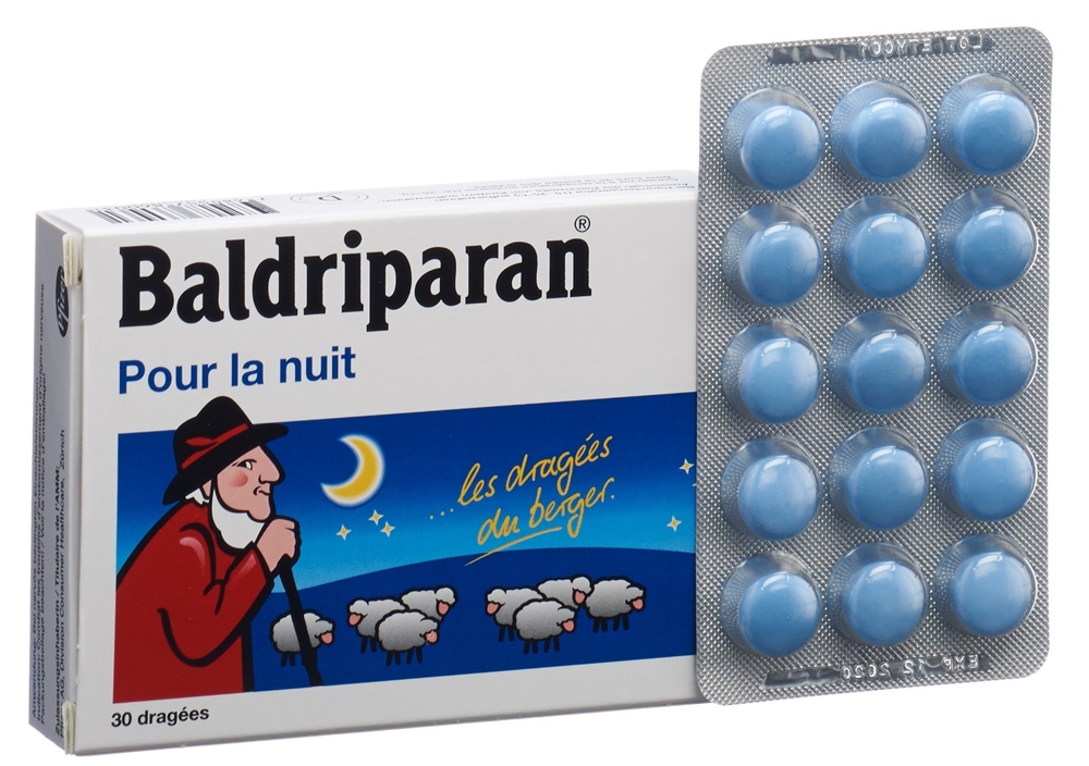 Baldriparan für die Nacht<br>30 Stück, Blister, Überzogene Tablette