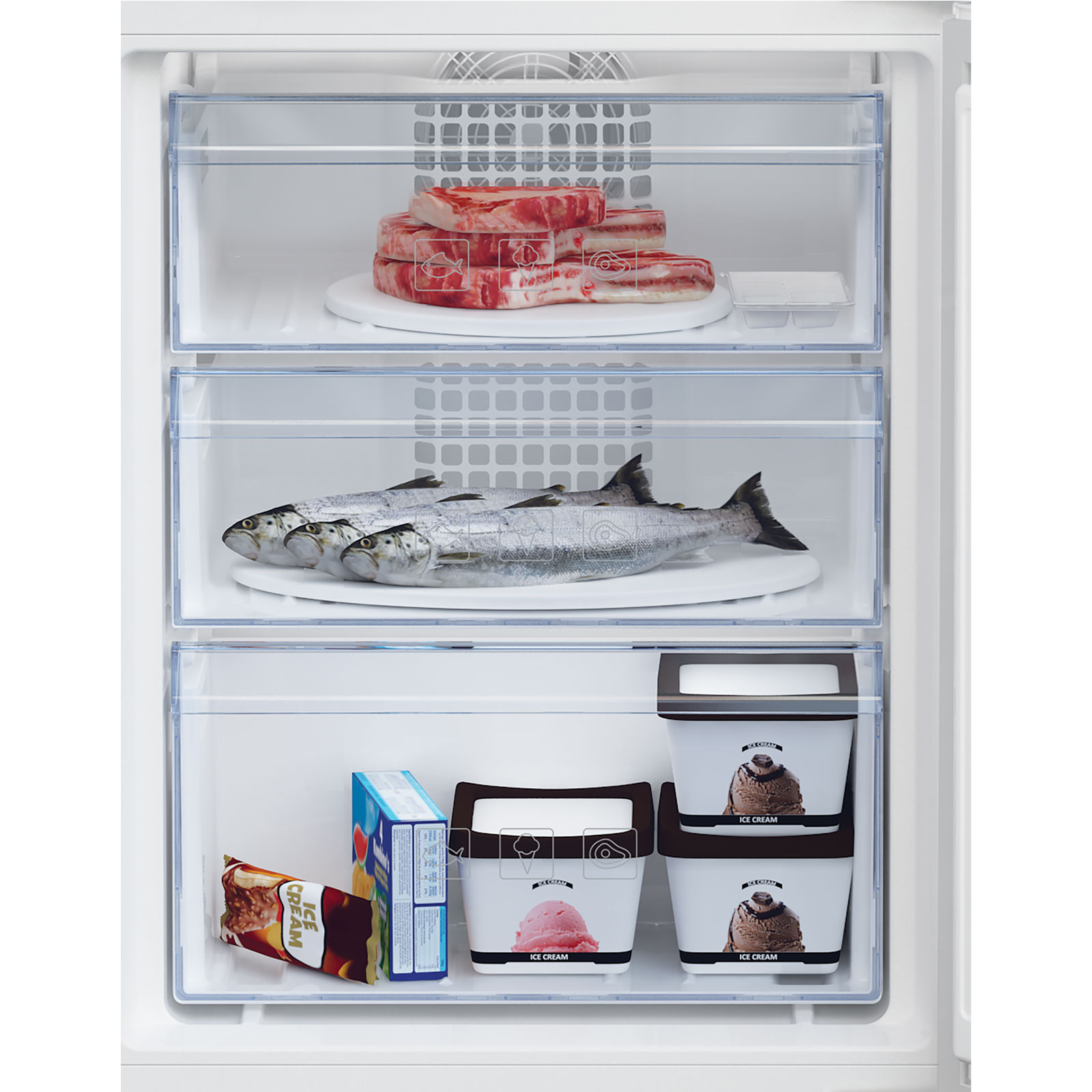 BEKO Einbau-Kühl-Gefrierkombination BCHA275K4SN - E