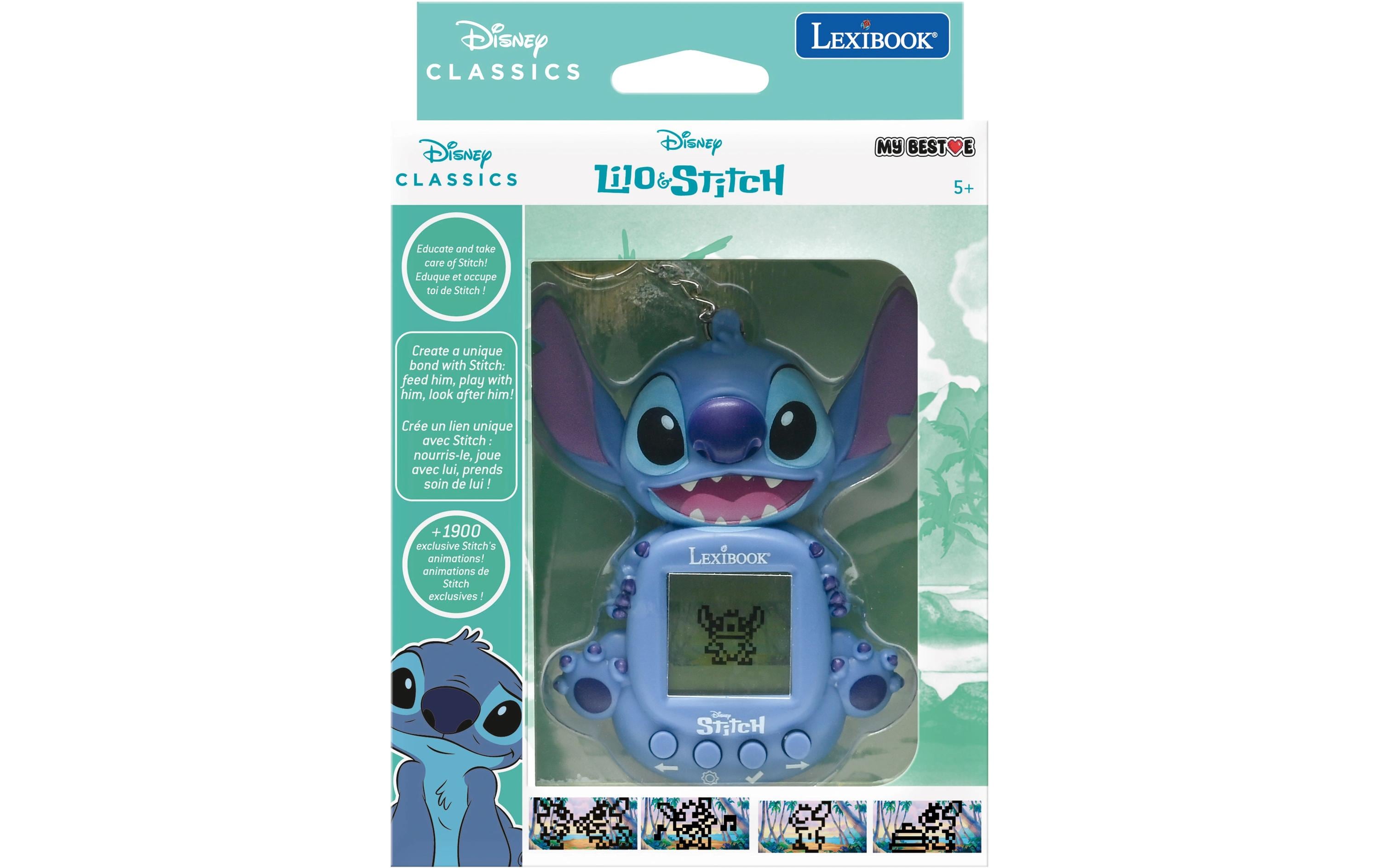 Tamagotchi Disney Stitch My Best-E BlauSpielkonsole mit LCD-Bildschirm und 3 exklusiven Stitch-Spielen