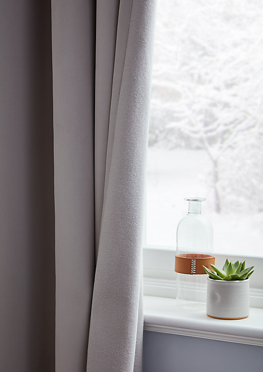 Rideau occultant thermique Vestris GoodHome serenity beige L.260 x l.140 cm