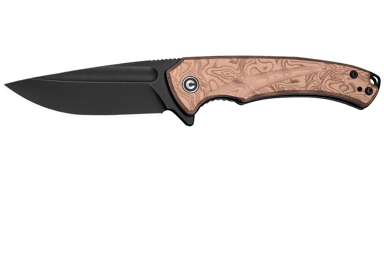 Civivi Voidflare C24040-3 Blackwashed 14C28N, G10 Copper Foil, zakmes