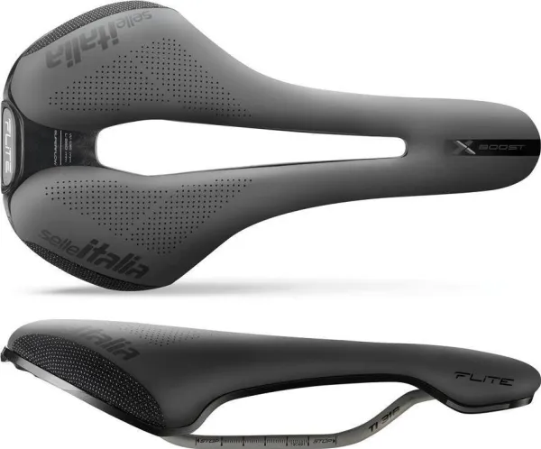Selle Italia Siodło SELLE ITALIA FLITE BOOST X-CROSS SUPERFLOW L (id match - L3) TI 316 Tube 7, fibra-tek, sort (NEW)