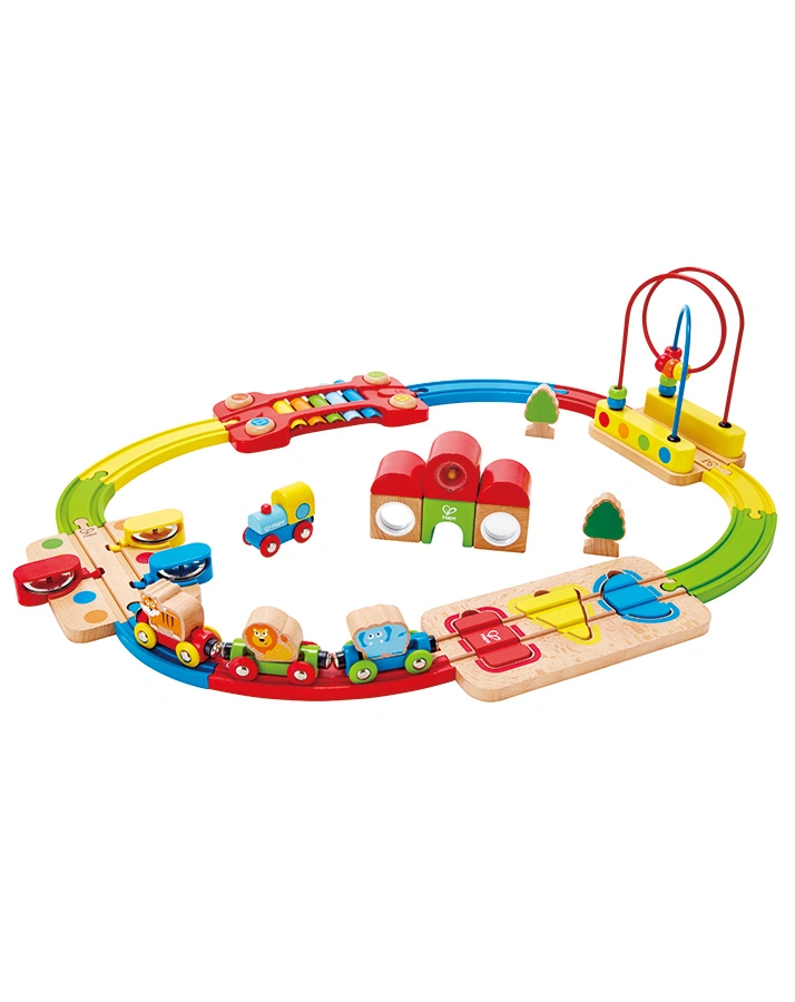 Kinder-Eisenbahn REGENBOGEN-PUZZLE 30-teilig in bunt