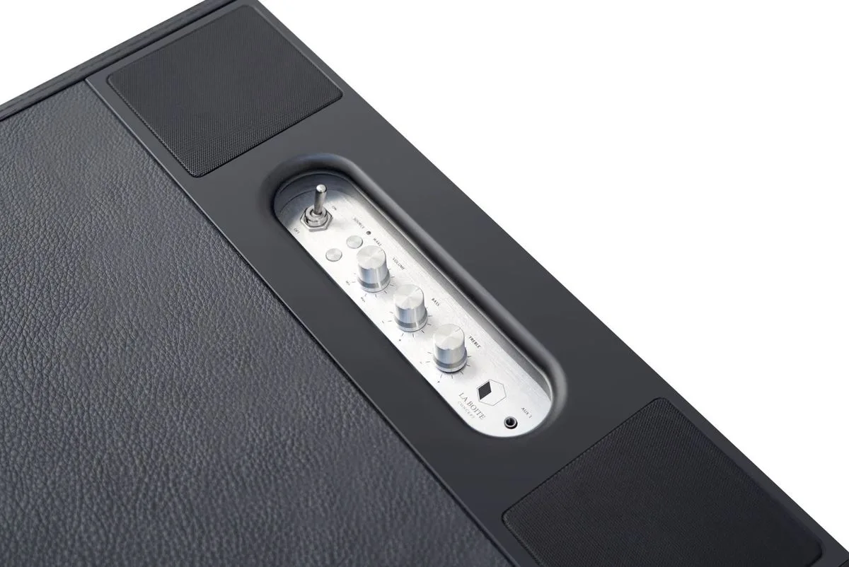 Station multimédia La Boîte Concept Cube Black Leather Enceintes connectées