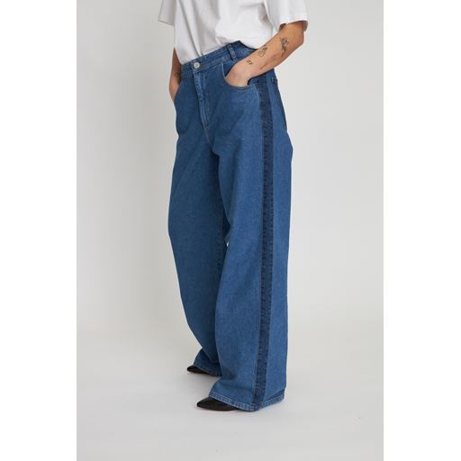 Stella Nova Two-toned Denim Jeans, Blue Mix, 42