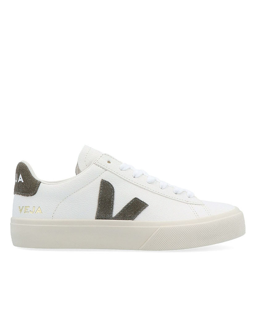 Extra White-Grey Leather Court Shoes