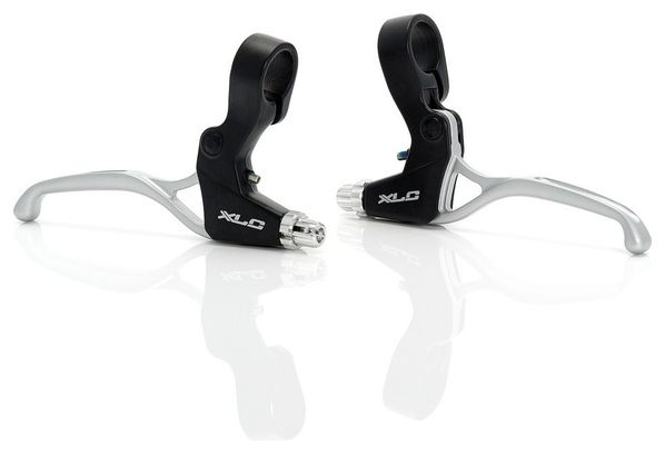Paire Leviers de Freins XLC BL-V02 Disques Mécaniques Noir Argent