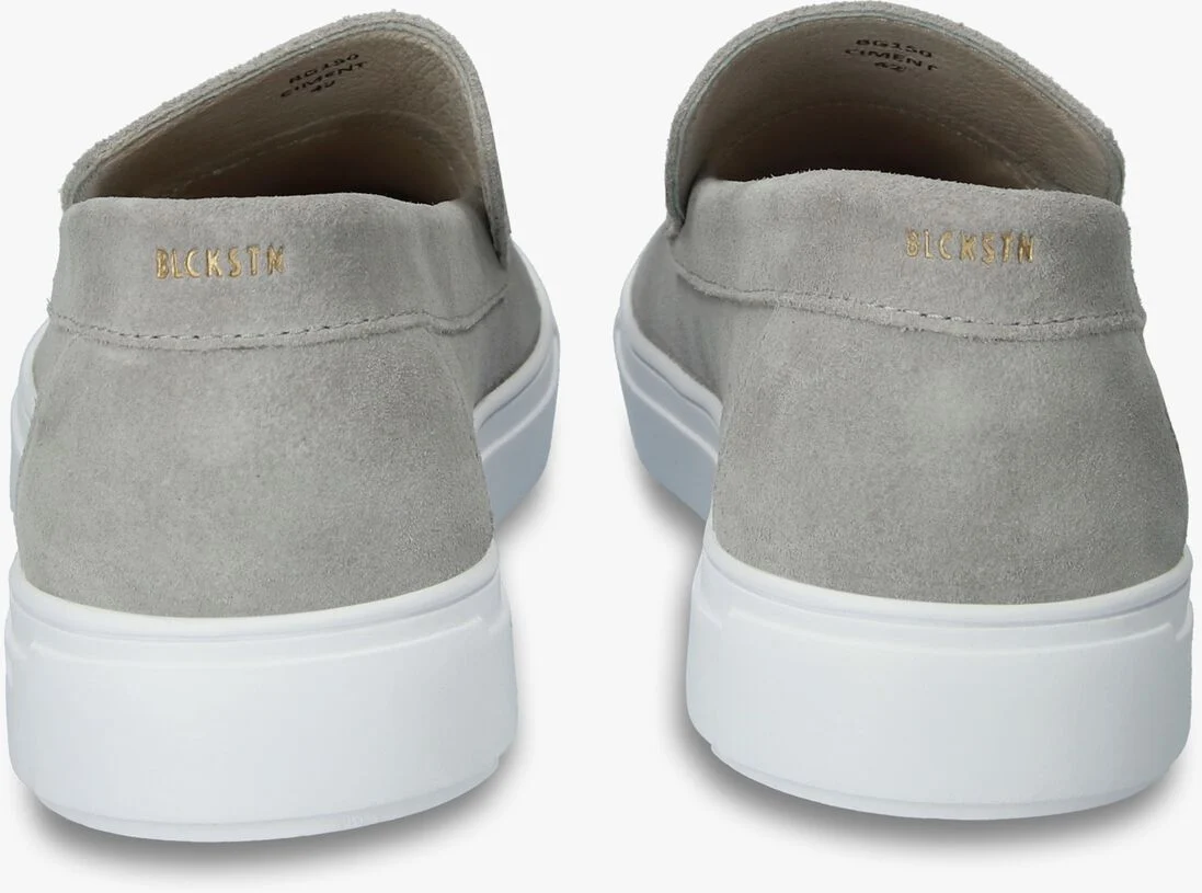BLACKSTONE lichtgrijze blackstone loafers barron