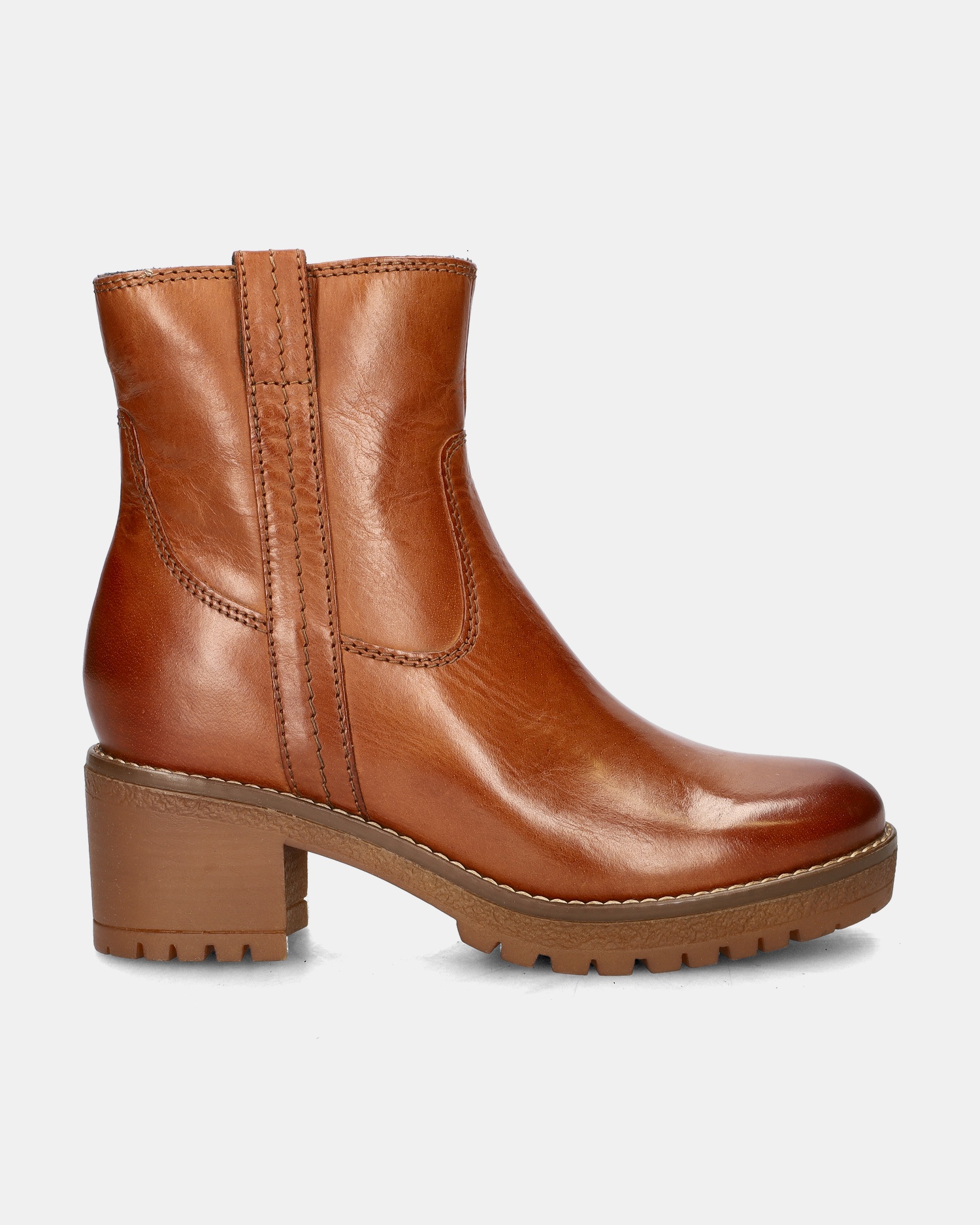 Nelson Rits- & gesloten boots  - cognac