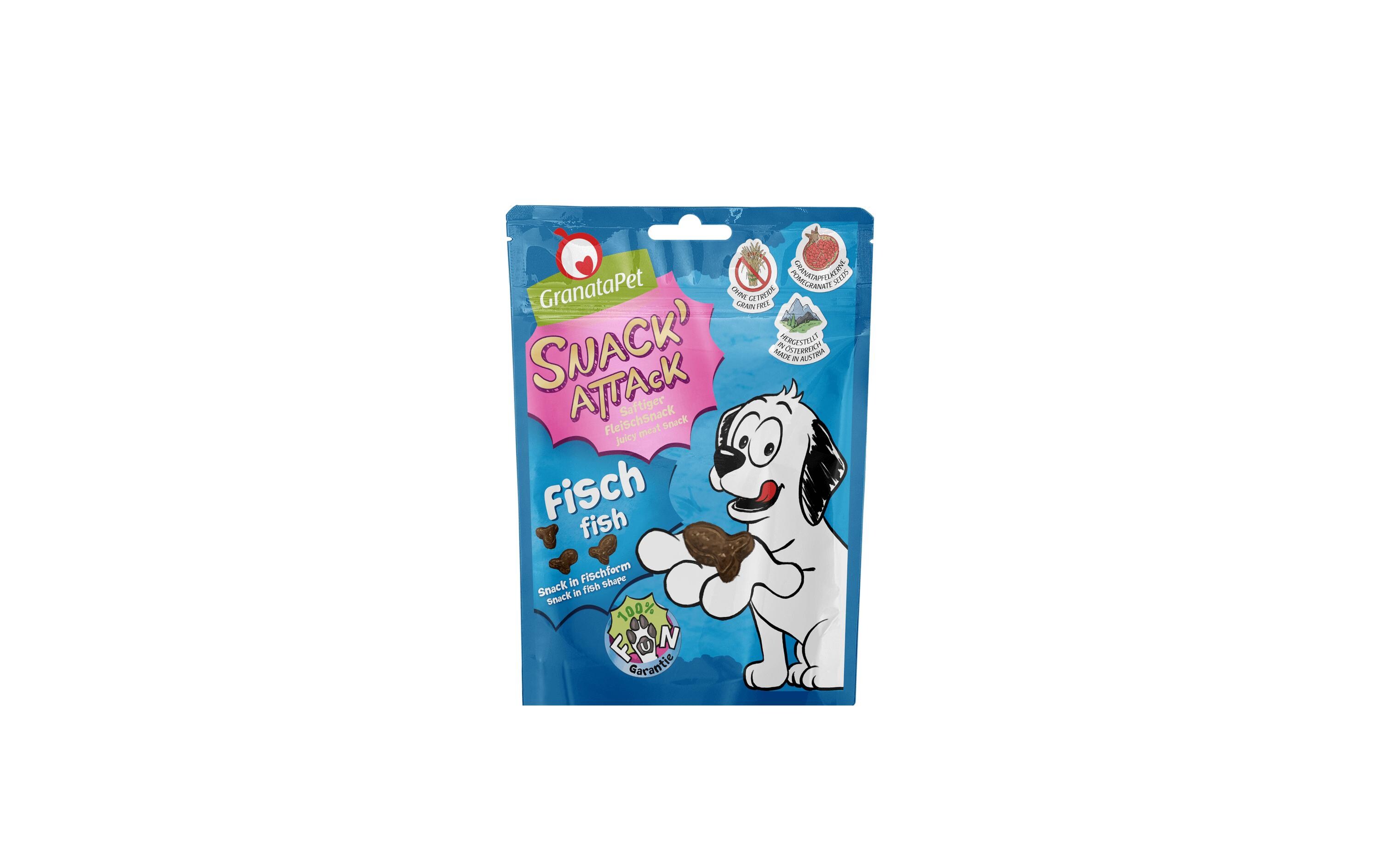 Snack' Attack Fisch 100gErgänzungsfuttermittel für Hunde