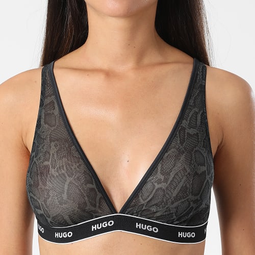Brassière Femme Python Noir