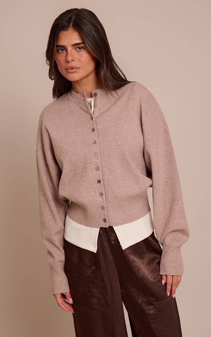 Moka Cardigan En Maille Compacte