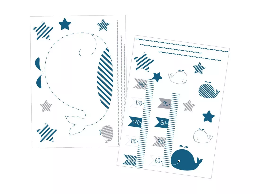 Stickers muraux 70x50cm en Adhésif blanc