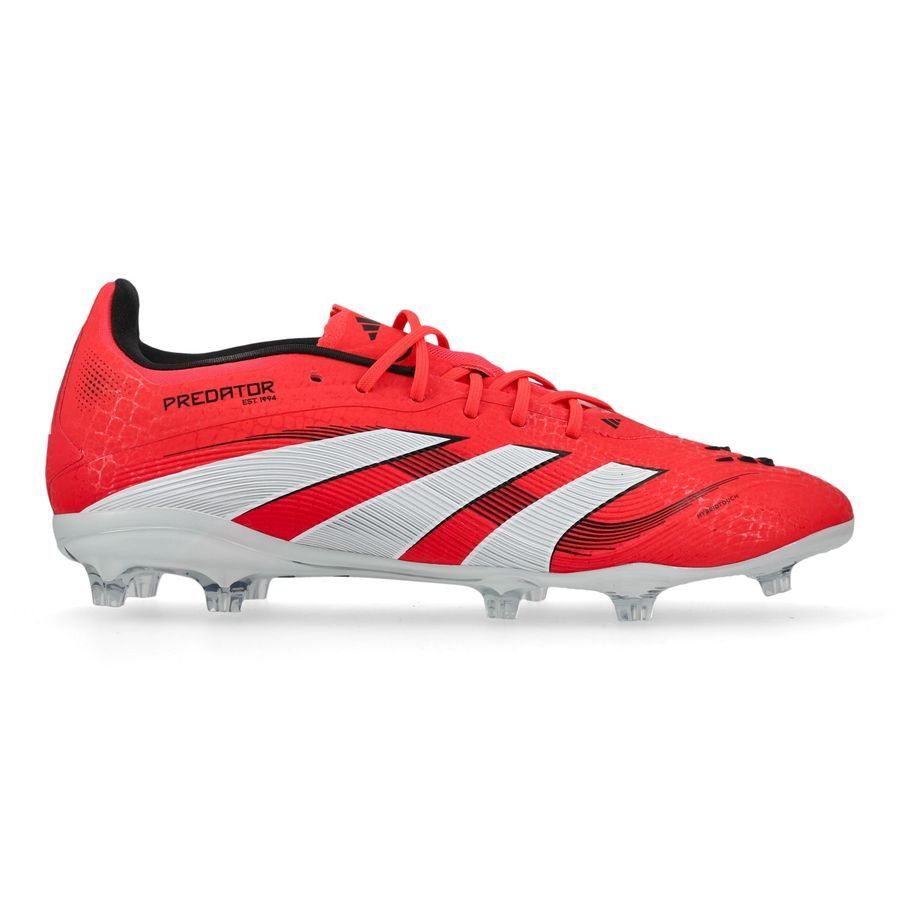 adidas Predator Elite FG Pure Victory - Lucid Red/Blanc/Noir Enfant